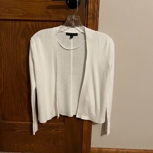 Banana Republic White Open Front Cardigan